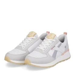 Fashion Rieker Damskie Tenisowki Niskie Swan-White Clay-Beige Pastel