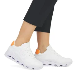 Clearance Rieker Damskie Tenisowki , Niskie, W Kolorze Blyszczacej Bieli