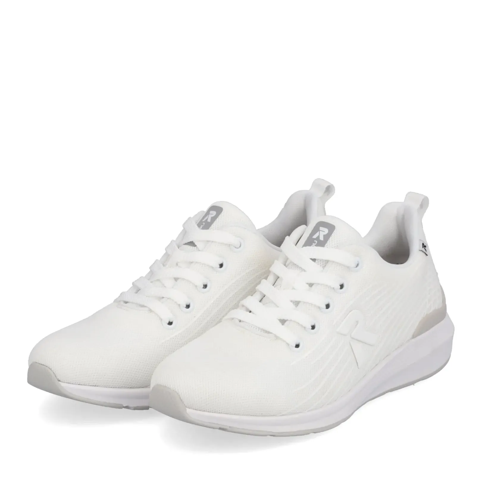 Online Rieker Damskie Tenisowki Low Frost White
