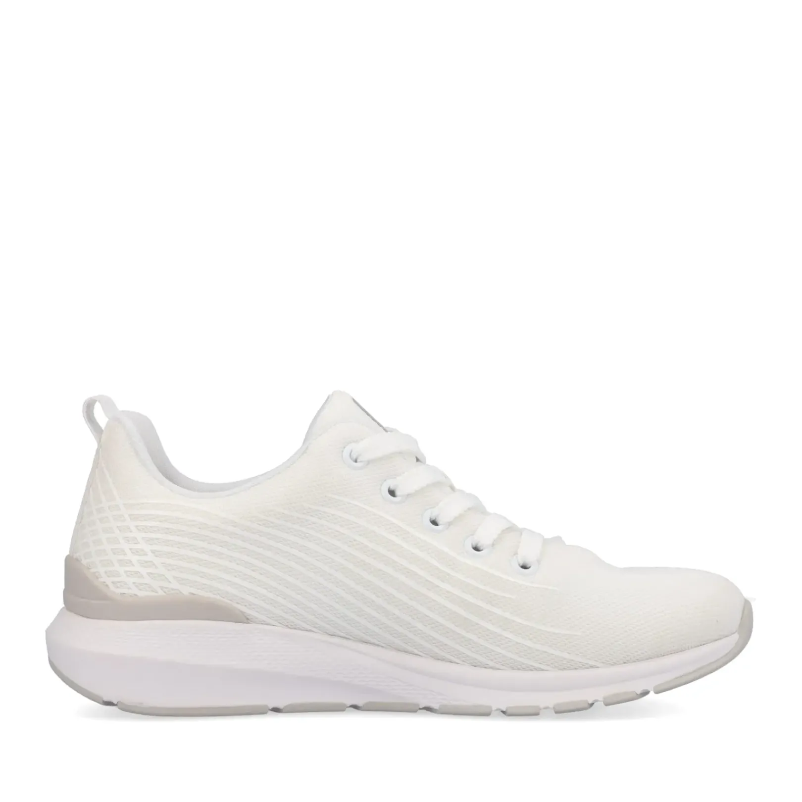Online Rieker Damskie Tenisowki Low Frost White
