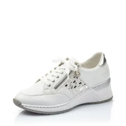 Discount Rieker Damskie Tenisowki Low Swan White