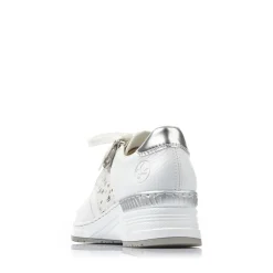 Discount Rieker Damskie Tenisowki Low Swan White