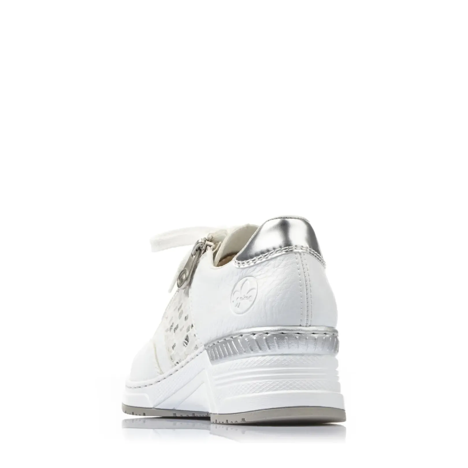 Discount Rieker Damskie Tenisowki Low Swan White