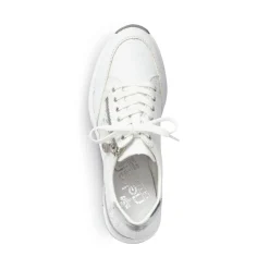 Discount Rieker Damskie Tenisowki Low Swan White
