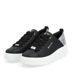 Discount Rieker Damskie Tenisowki Low Diamond Black