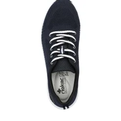 Discount Rieker Damskie Tenisowki Low Steel Blue