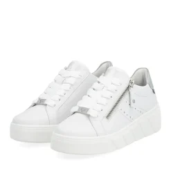 Clearance Rieker Damskie Tenisowki Low W Kolorze Jasnej Bieli