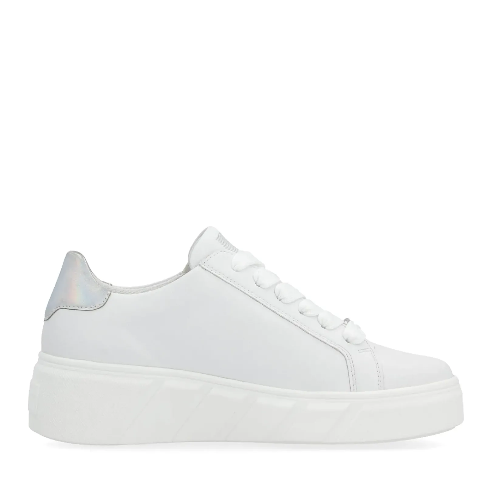 Clearance Rieker Damskie Tenisowki Low W Kolorze Jasnej Bieli