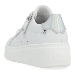 Clearance Rieker Damskie Tenisowki Low W Kolorze Jasnej Bieli
