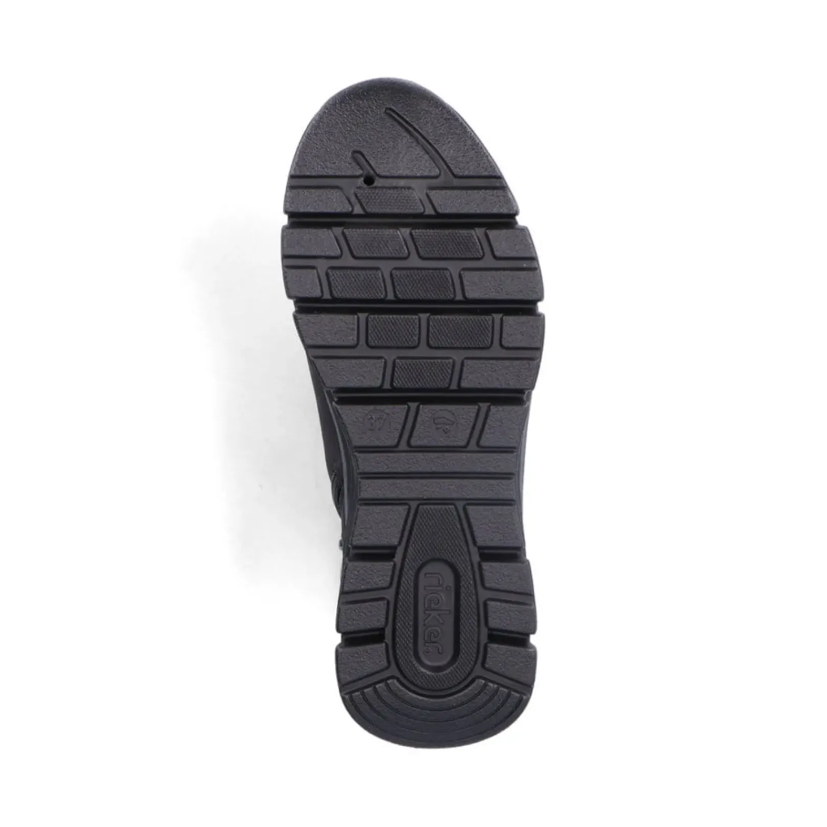 Clearance Rieker Damskie Tenisowki , Wysokie, W Kolorze Glebokiej Czerni
