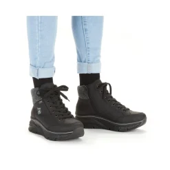 Clearance Rieker Damskie Tenisowki , Wysokie, W Kolorze Glebokiej Czerni