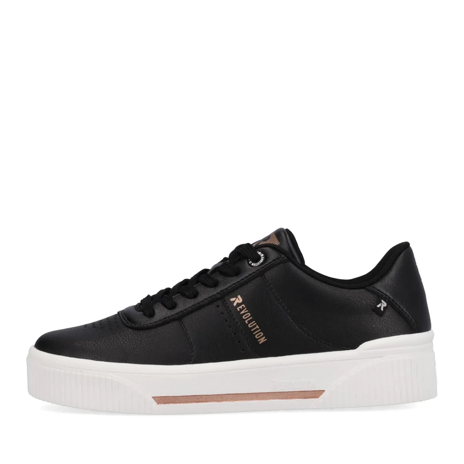 Sale Rieker Damskie Tenisowki Low Night Black