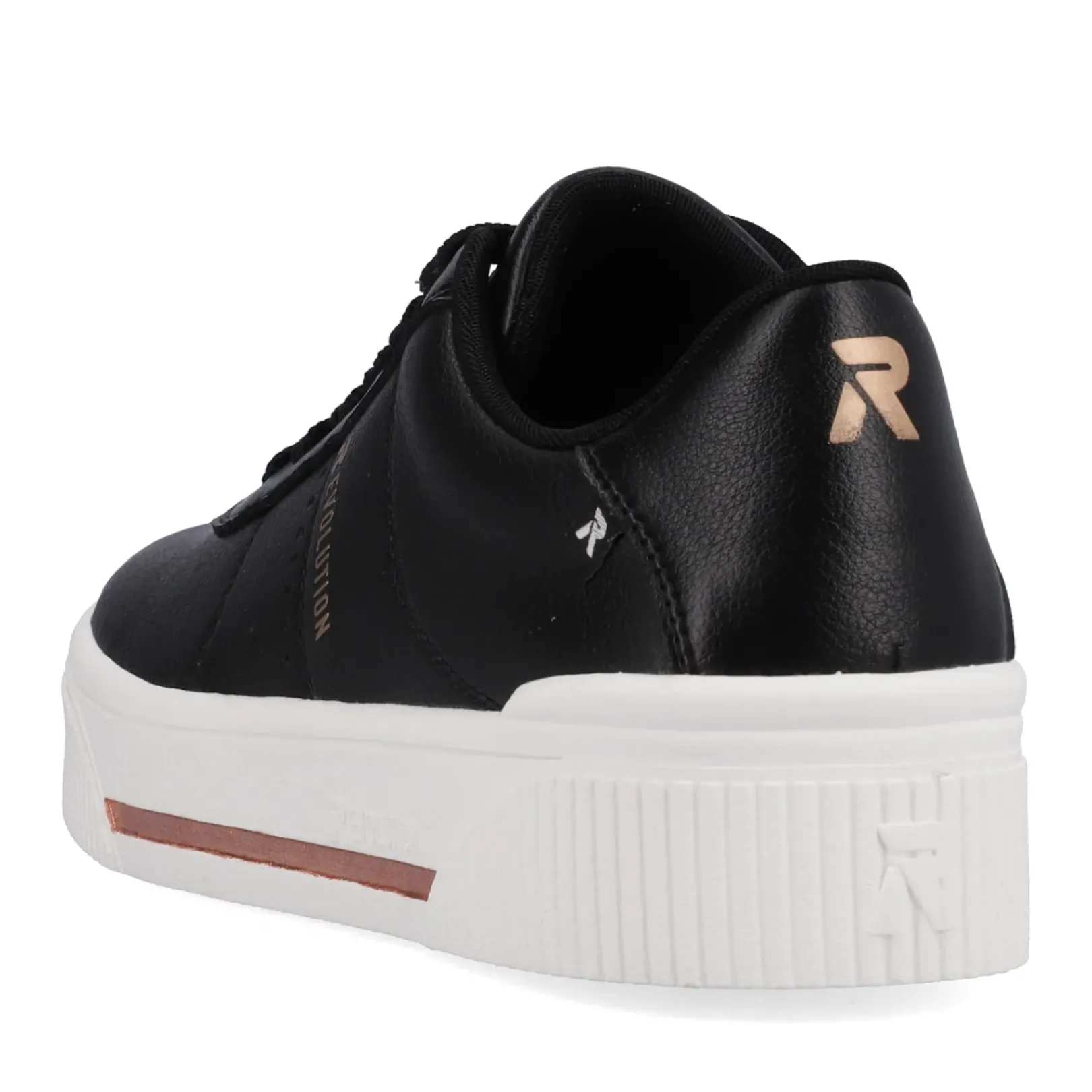 Sale Rieker Damskie Tenisowki Low Night Black