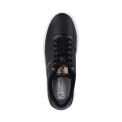 Sale Rieker Damskie Tenisowki Low Night Black