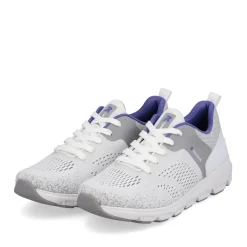 Discount Rieker Damskie Tenisowki Low Frost White