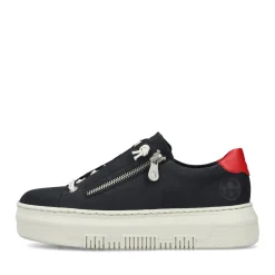 Online Rieker Damskie Tenisowki Low Steel Blue