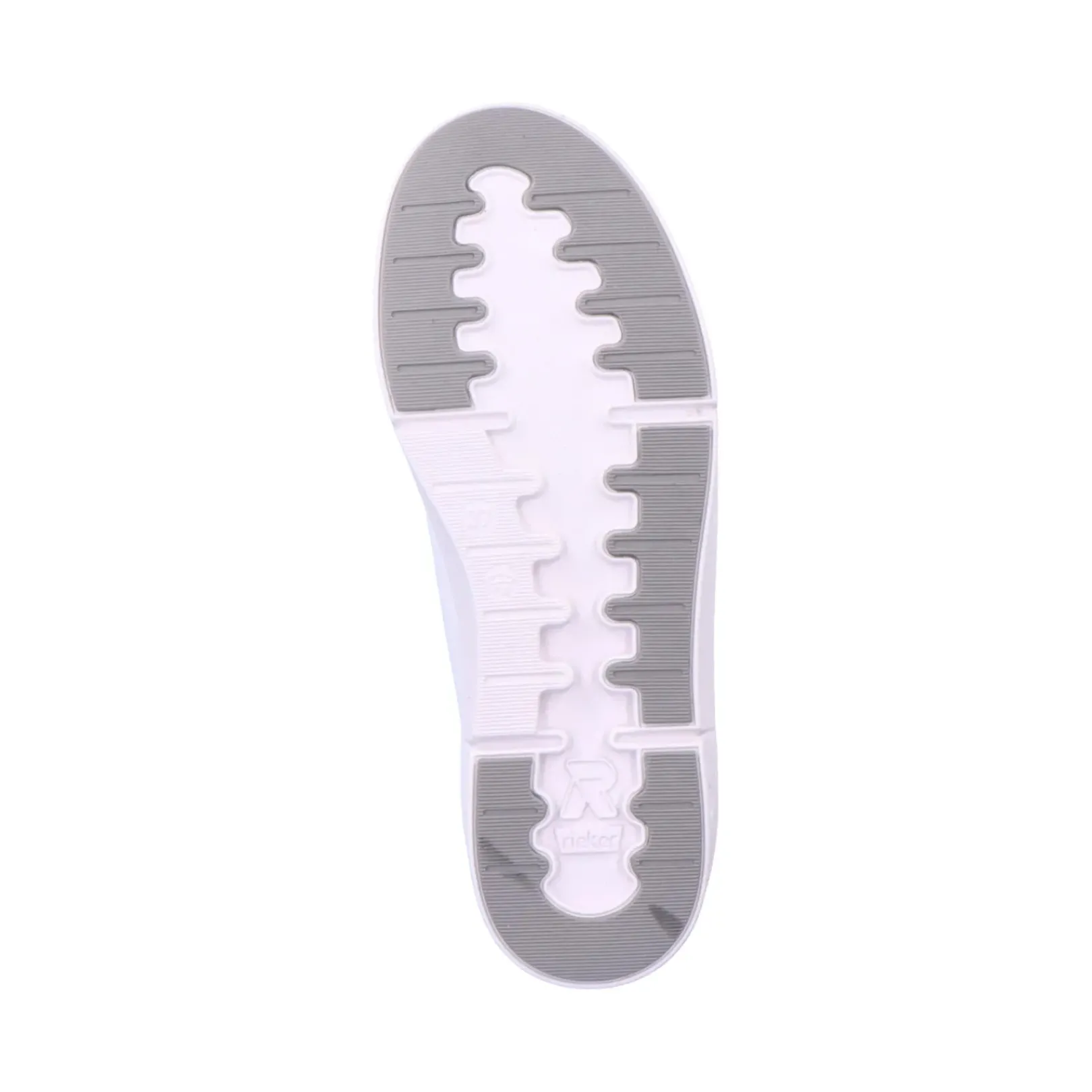 Hot Rieker Damskie Tenisowki Niskie Swan-White Arctic-Grey