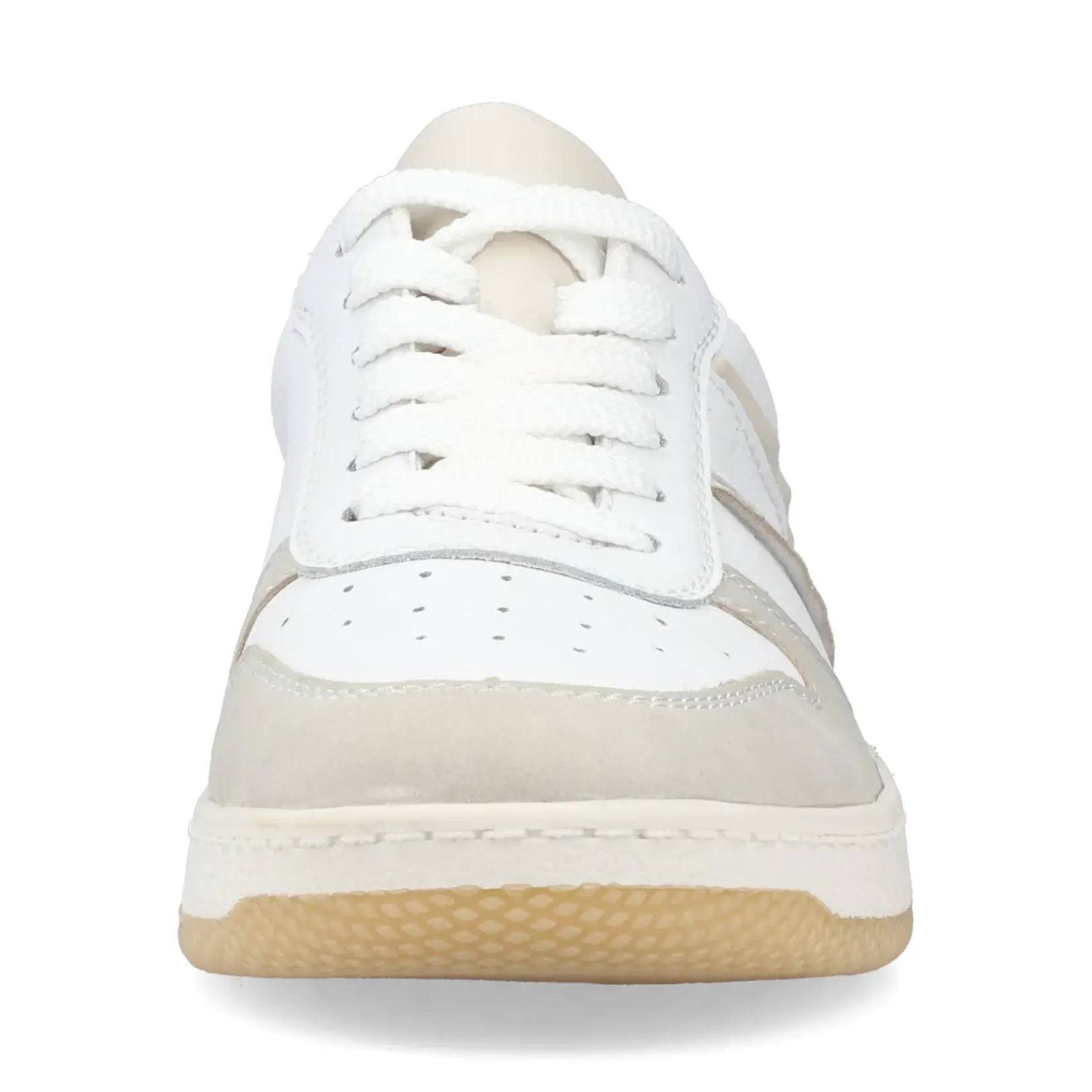 Best Rieker Damskie Tenisowki Low Swan White