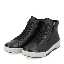 Clearance Rieker Damskie Tenisowki , Wysokie, Stalowe, Czarne