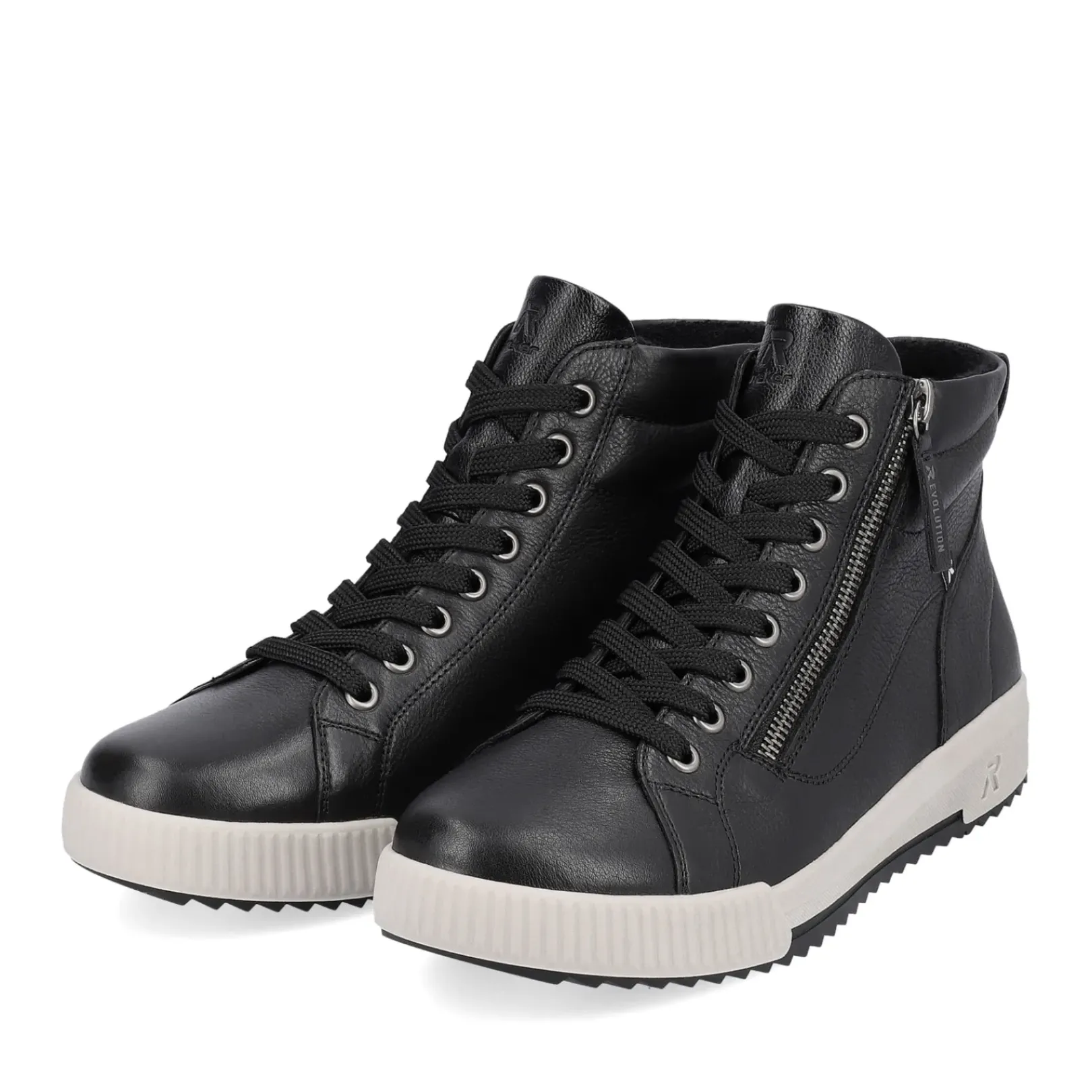Clearance Rieker Damskie Tenisowki , Wysokie, Stalowe, Czarne
