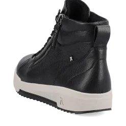 Clearance Rieker Damskie Tenisowki , Wysokie, Stalowe, Czarne