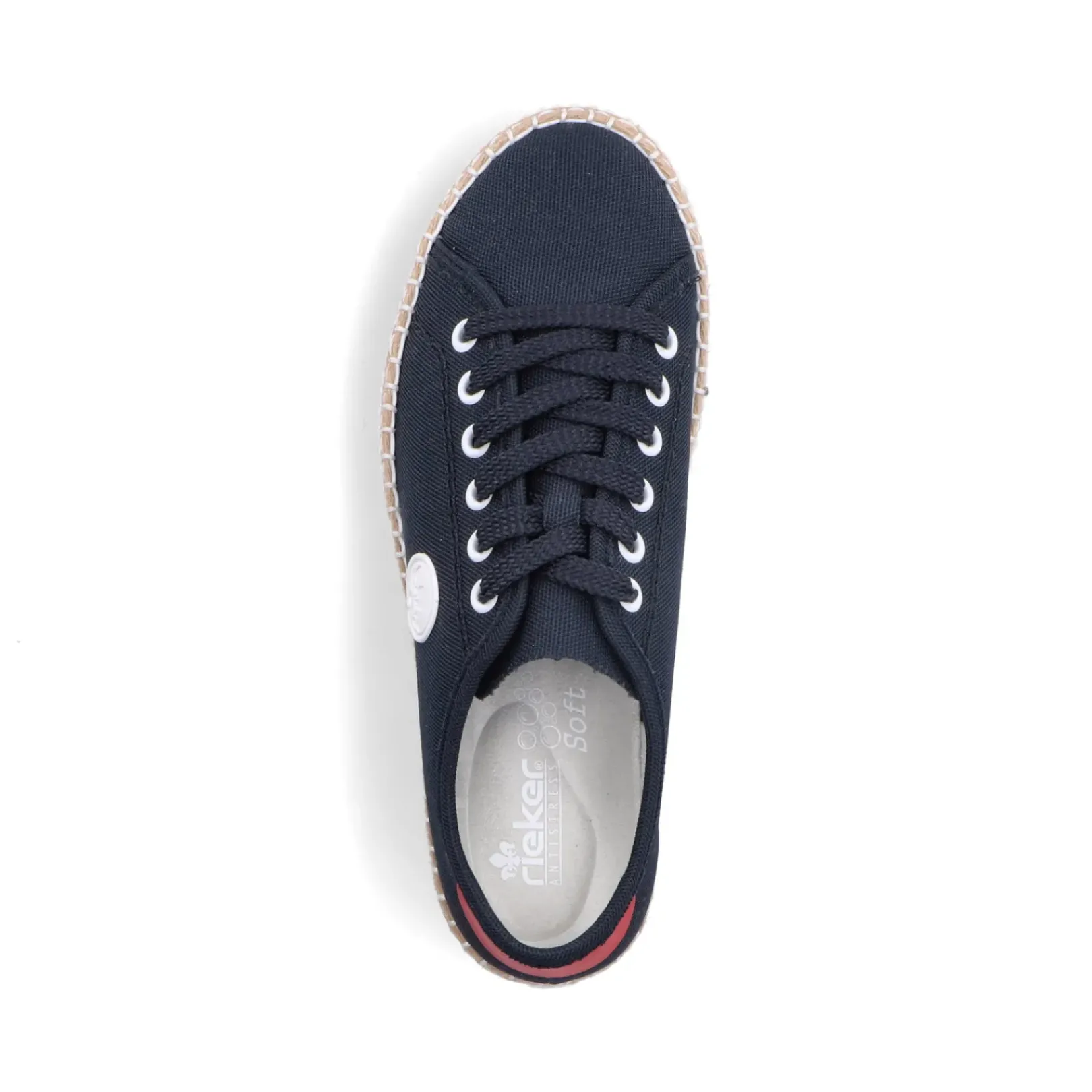 Hot Rieker Damskie Tenisowki Low Steel Blue