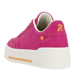 Outlet Rieker Damskie Tenisowki Niskie W Kolorze Magenta