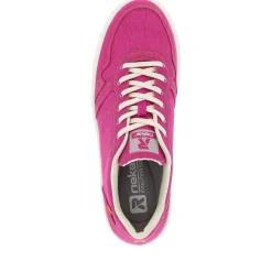Outlet Rieker Damskie Tenisowki Niskie W Kolorze Magenta