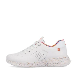 Discount Rieker Damskie Tenisowki Niskie Swan-White Rainbow
