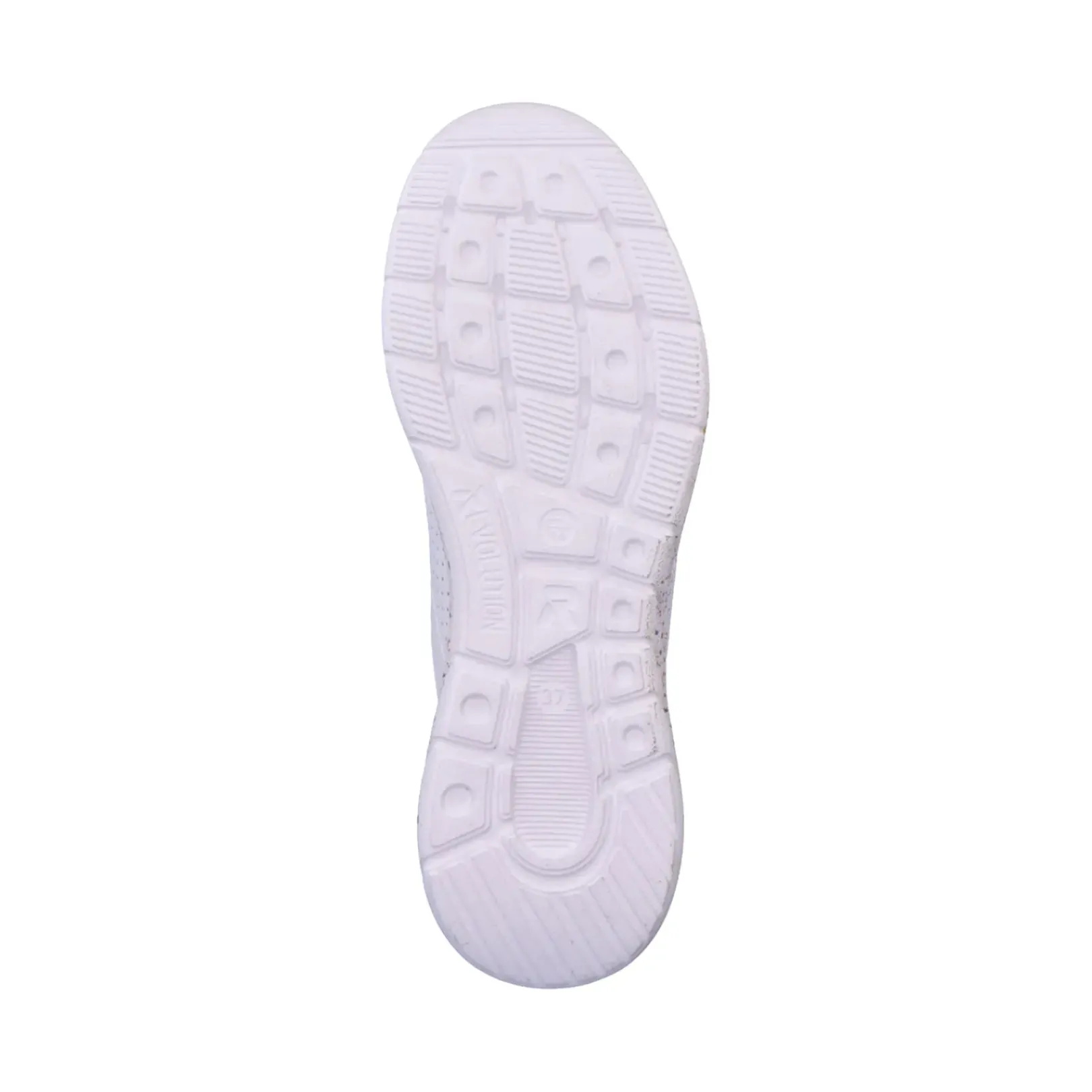Discount Rieker Damskie Tenisowki Niskie Swan-White Rainbow