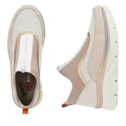 Discount Rieker Damskie Tenisowki Wysokie W Delikatnym Rozu