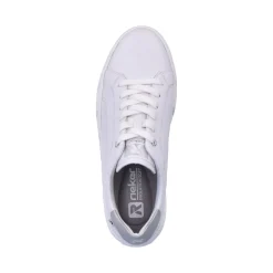Clearance Rieker Damskie Tenisowki , Niskie, Krystalicznie Biale