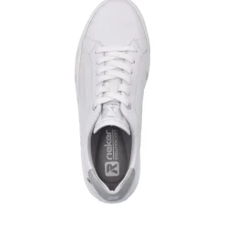 Clearance Rieker Damskie Tenisowki , Niskie, Krystalicznie Biale