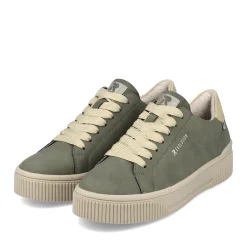 Clearance Rieker Damskie Tenisowki Niskie W Kolorze Khaki, Kremowo-Bezowym