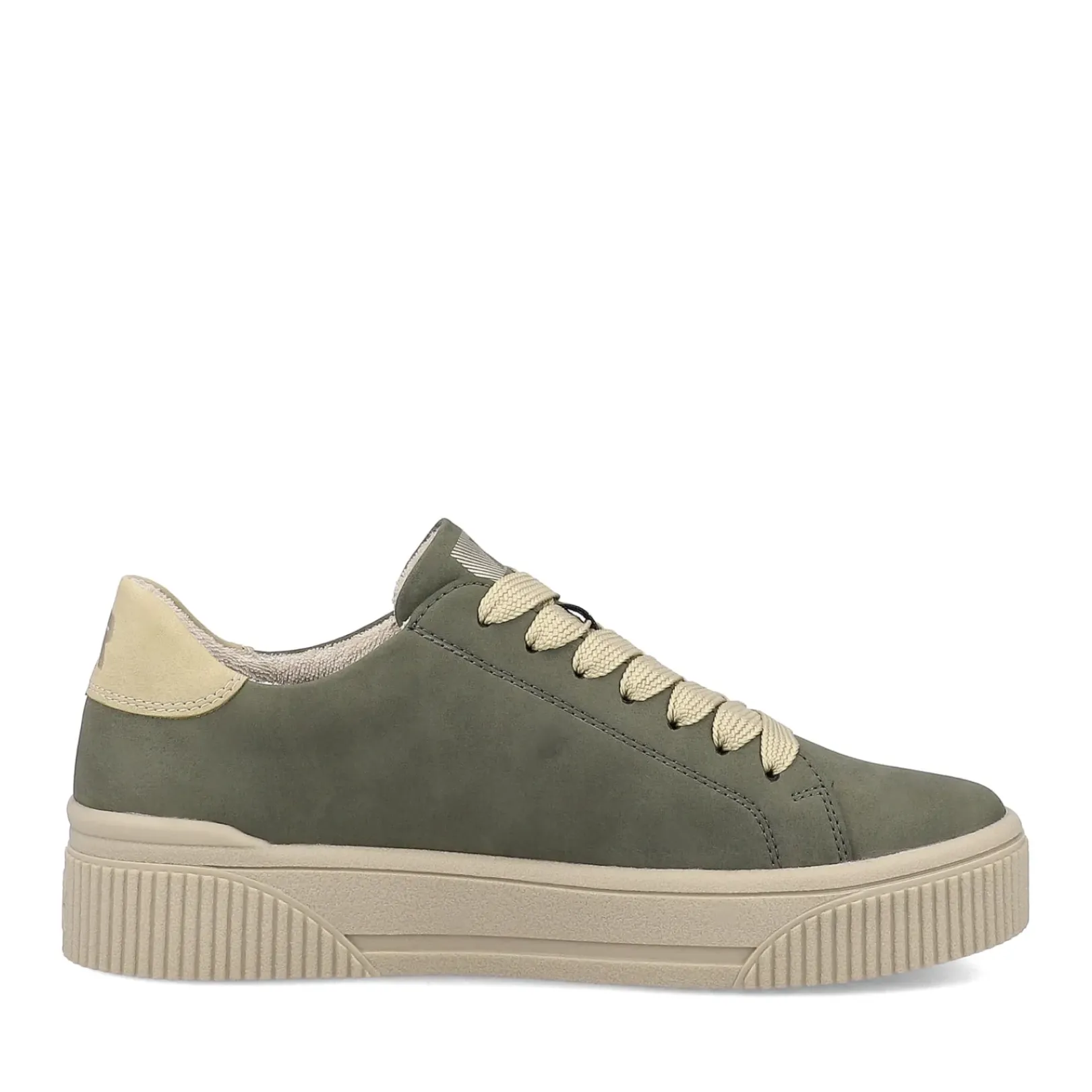 Clearance Rieker Damskie Tenisowki Niskie W Kolorze Khaki, Kremowo-Bezowym