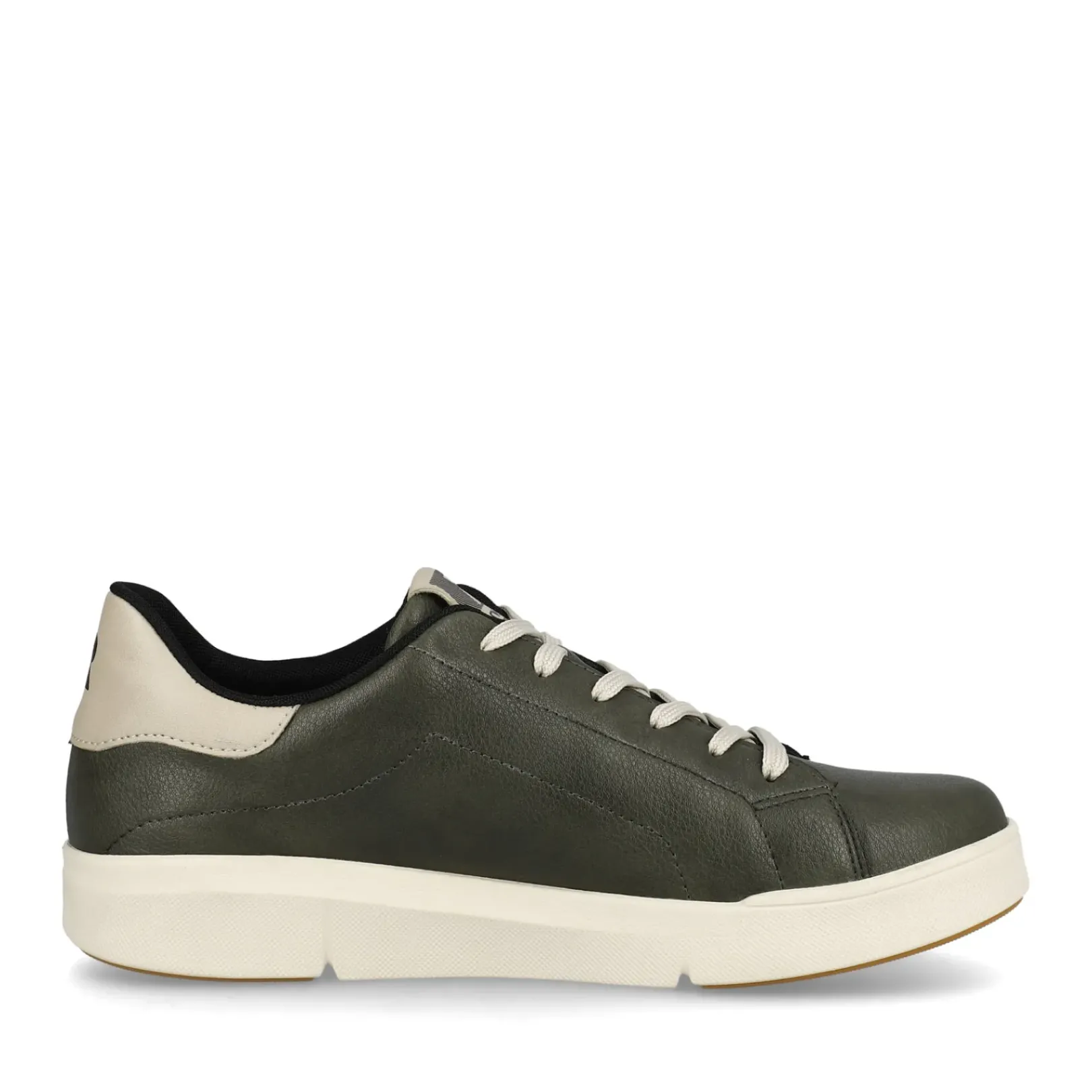 Sale Rieker Damskie Tenisowki Niskie W Kolorze Khaki W Kolorze Szarym