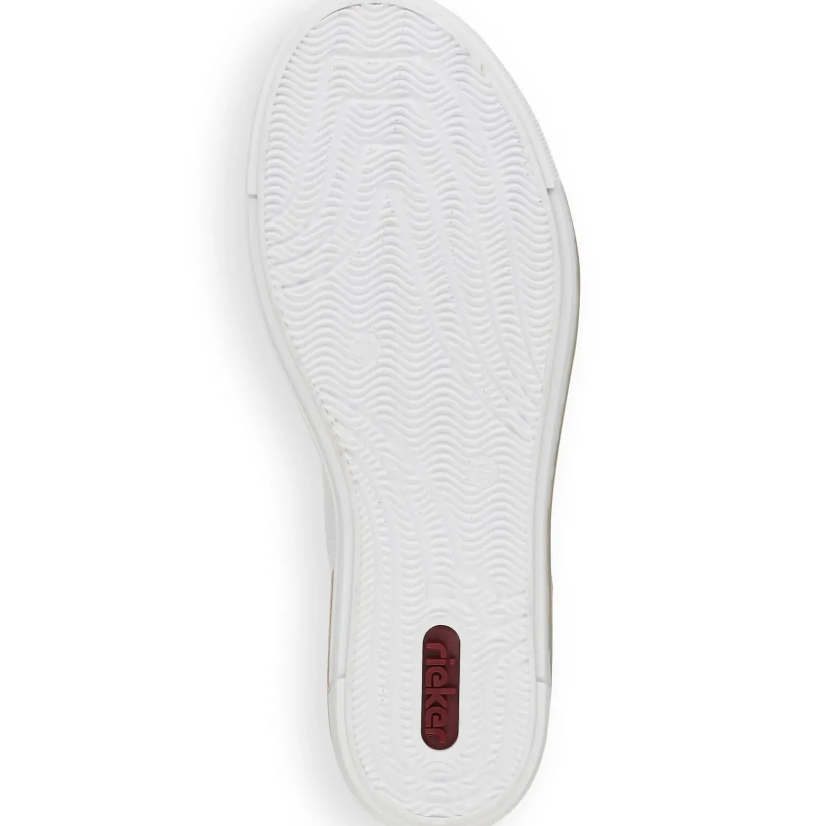 Fashion Rieker Damskie Tenisowki Niskie, Perlowo-Biale