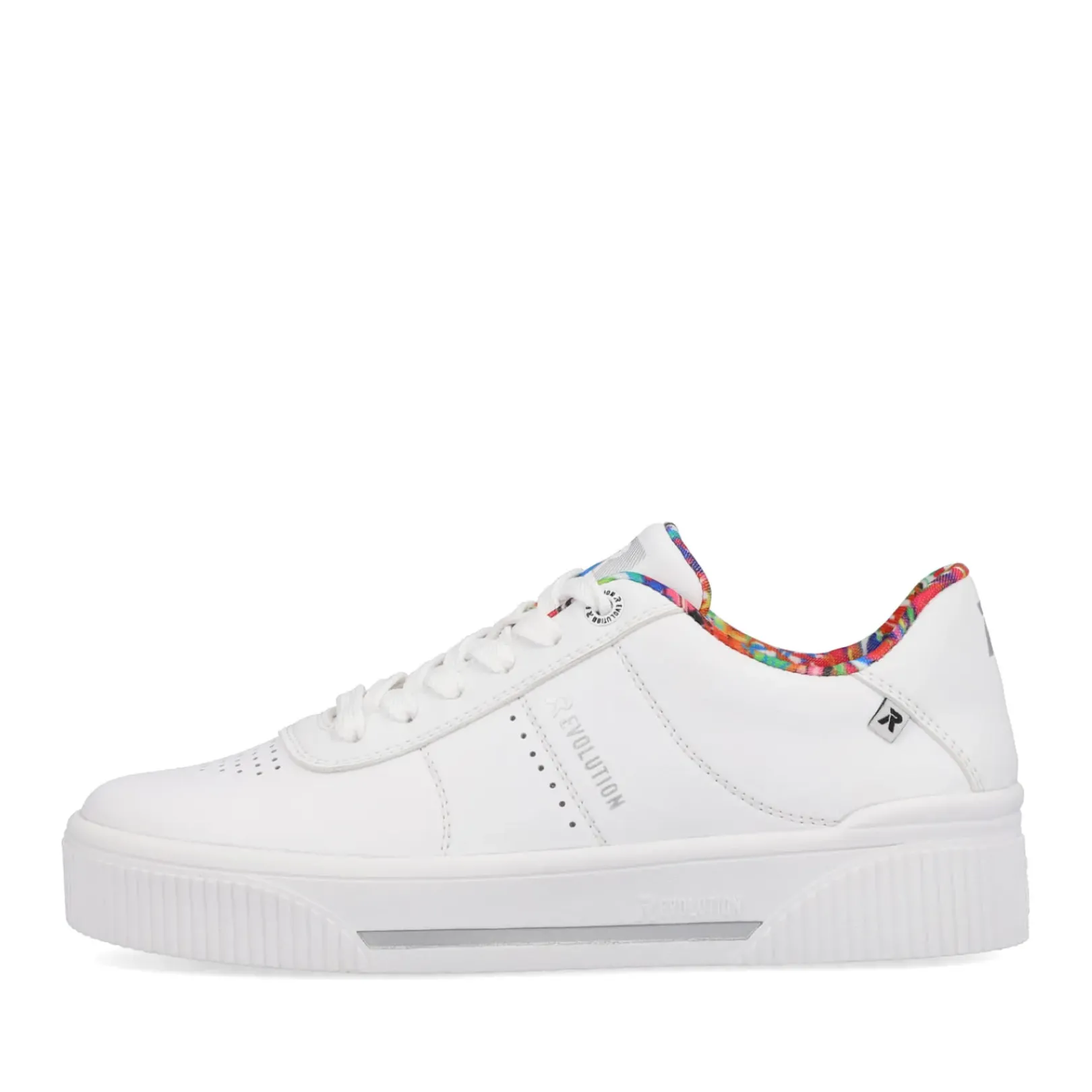 Online Rieker Damskie Tenisowki Low Frost White