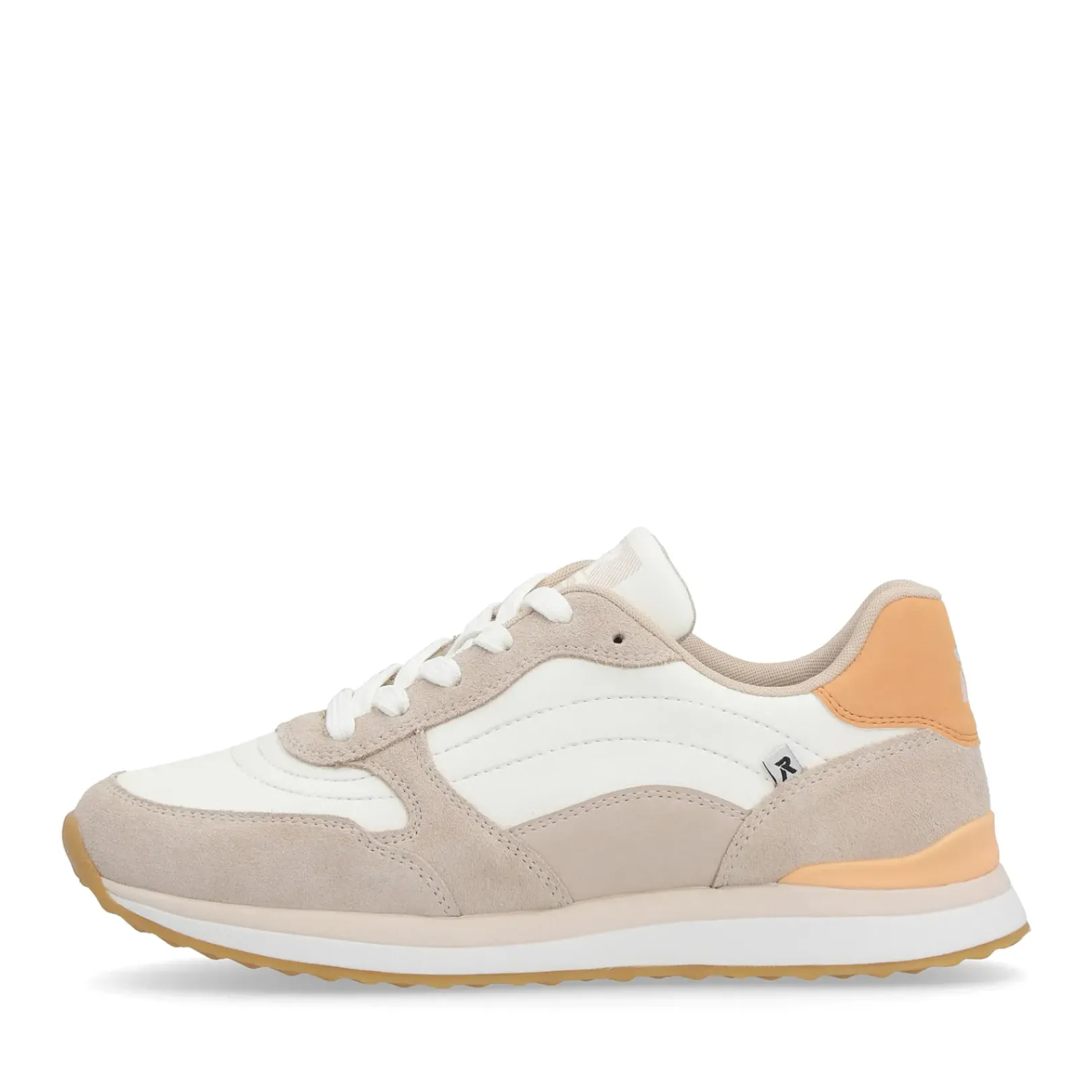 Clearance Rieker Damskie Tenisowki Low Clay W Kolorze Bezowo-Morelowym