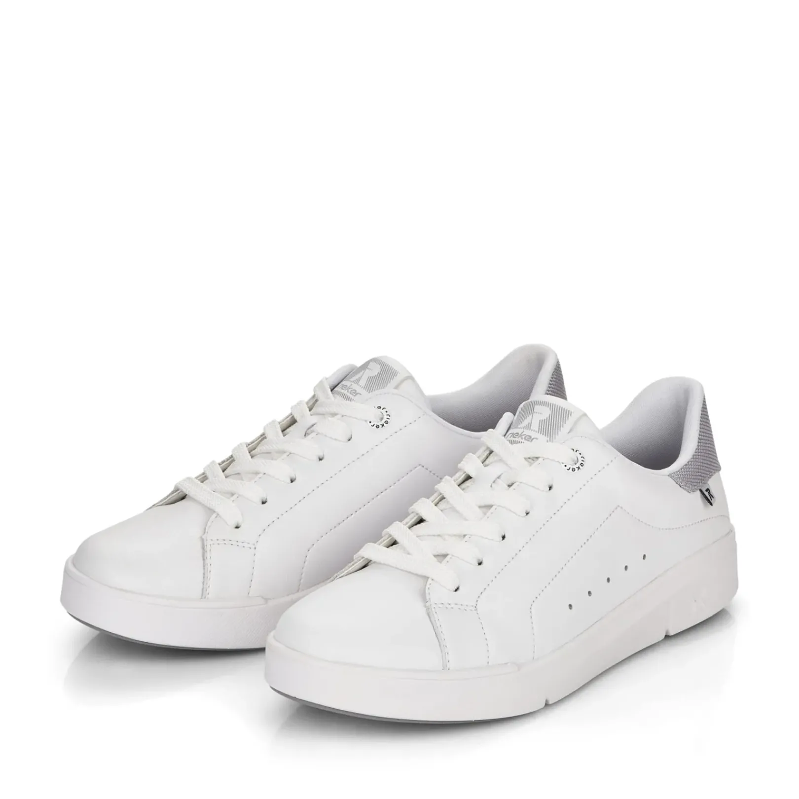 Best Rieker Damskie Tenisowki Low Frost White
