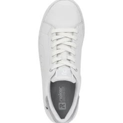 Best Rieker Damskie Tenisowki Low Frost White