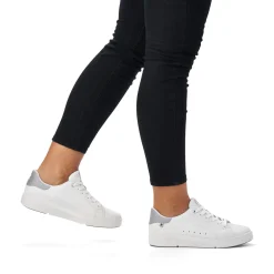 Best Rieker Damskie Tenisowki Low Frost White