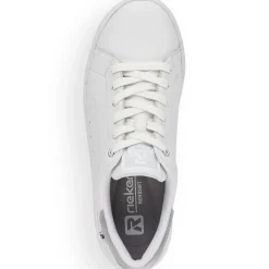 Best Rieker Damskie Tenisowki Low Frost White