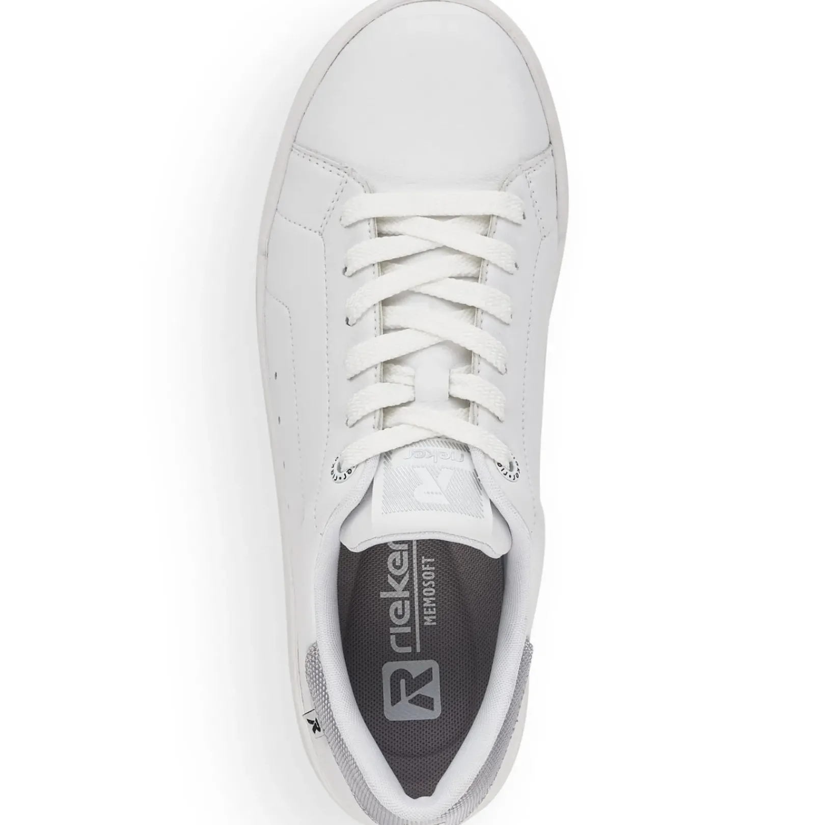 Best Rieker Damskie Tenisowki Low Frost White