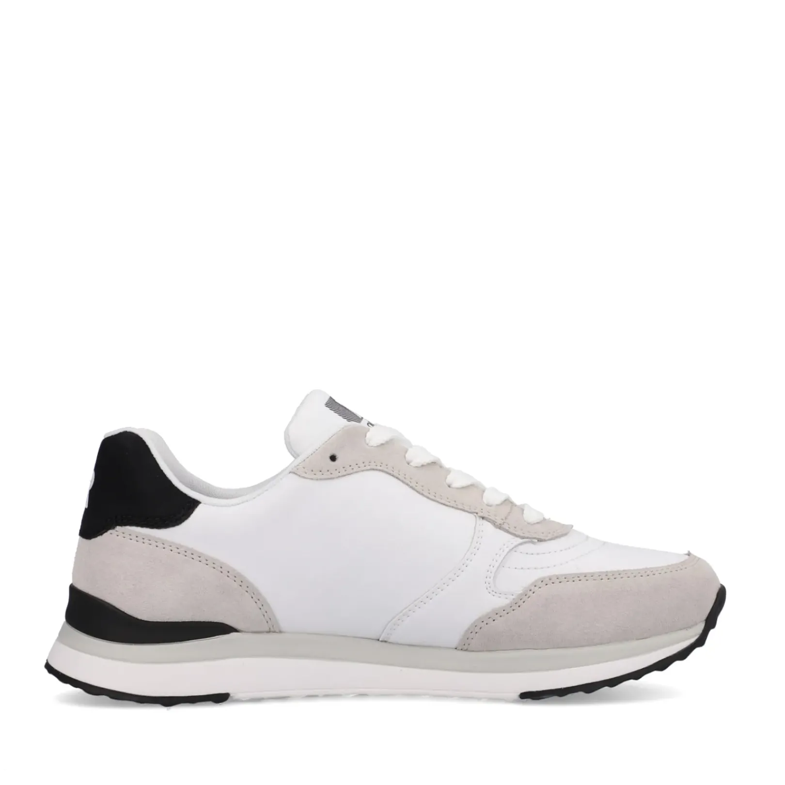 New Rieker Damskie Tenisowki Niskie Swan-White Arctic-Grey Zebra