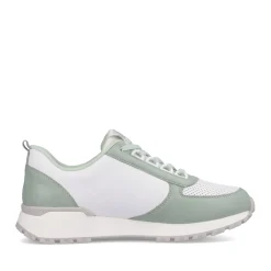 Clearance Rieker Damskie Tenisowki Niskie W Kolorze Mietowo-Zielonym, Labedzim-Bialym