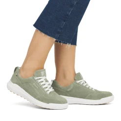 Discount Rieker Damskie Tenisowki Niskie W Kolorze Khaki