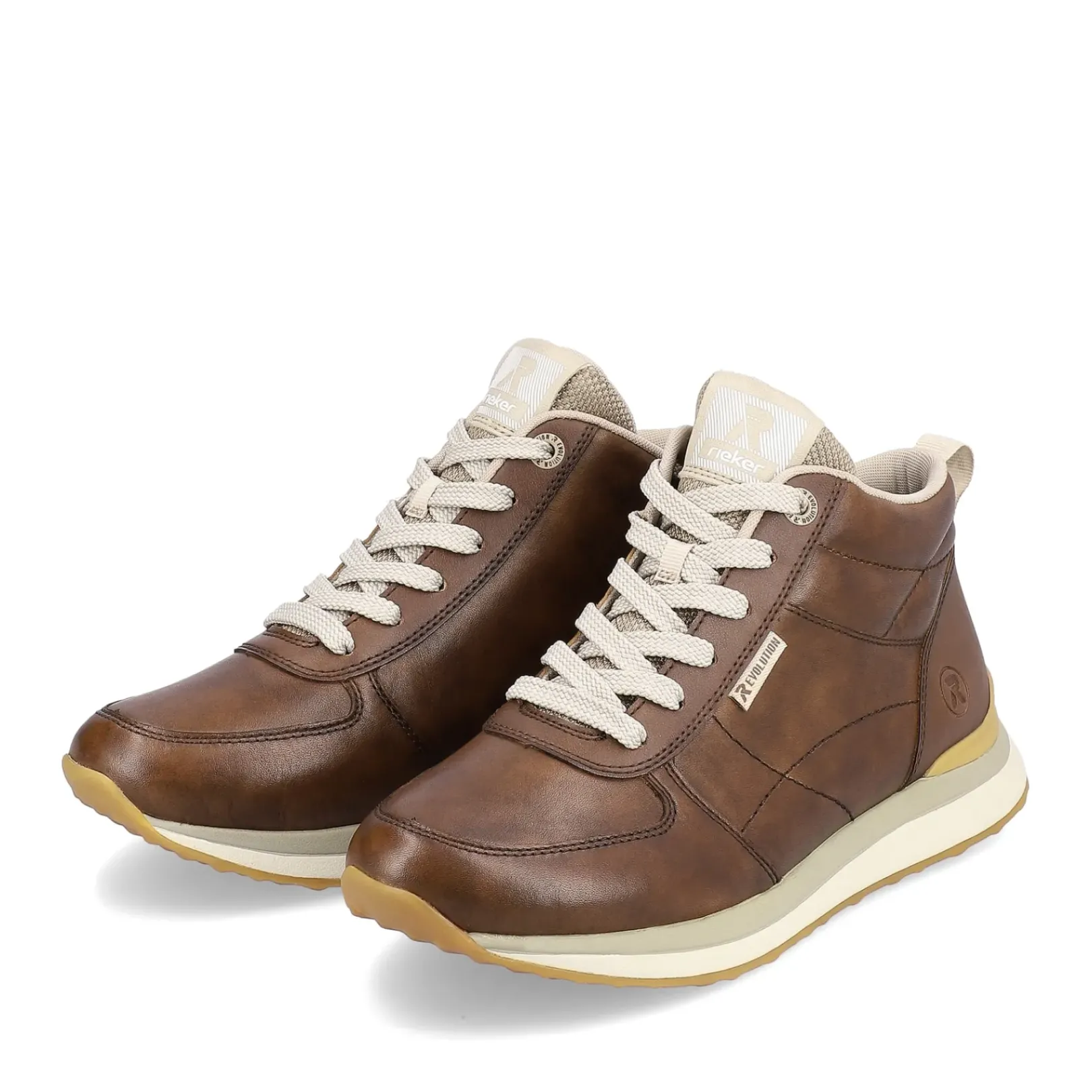 Clearance Rieker Damskie Tenisowki , Wysokie, Drewniane, Brazowe
