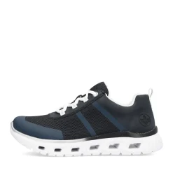 Clearance Rieker Damskie Tenisowki Low Steel Blue