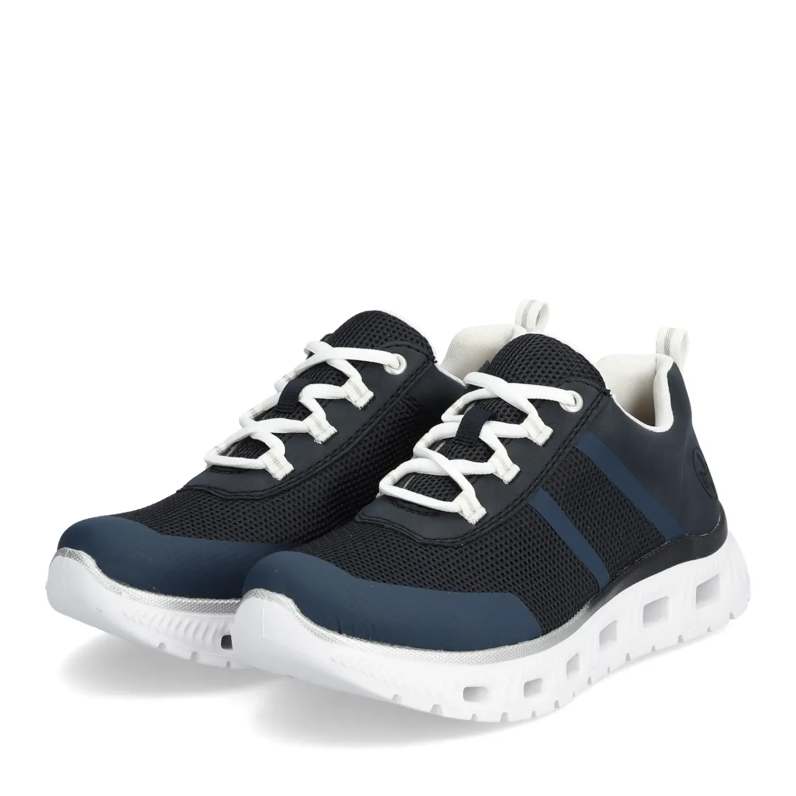 Clearance Rieker Damskie Tenisowki Low Steel Blue